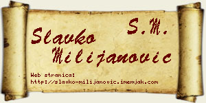 Slavko Milijanović vizit kartica